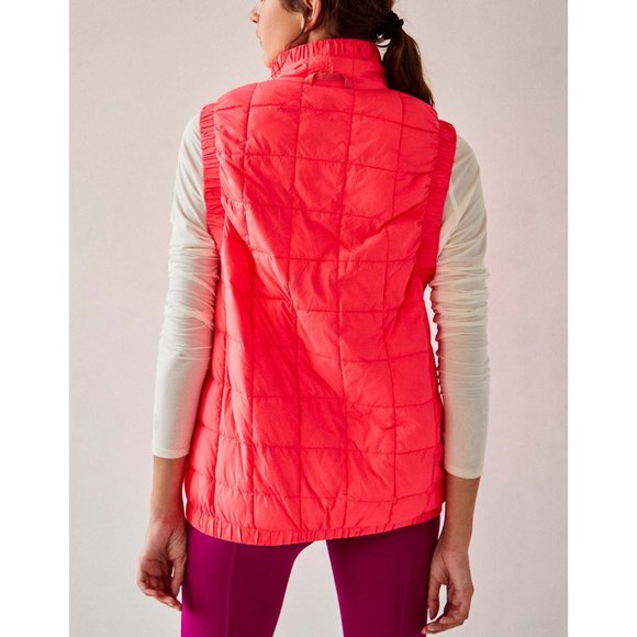 🎉LAST CHANCE🎉 LIKE NEW FP Movement Piper Packable Vest / Neon Coral - Picture 5 of 8